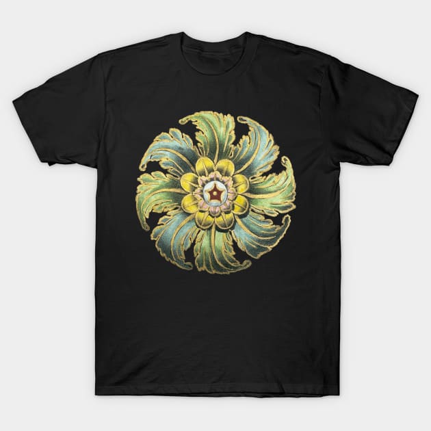 Antique Architectural Rosette No. 1 T-Shirt by Pixelchicken